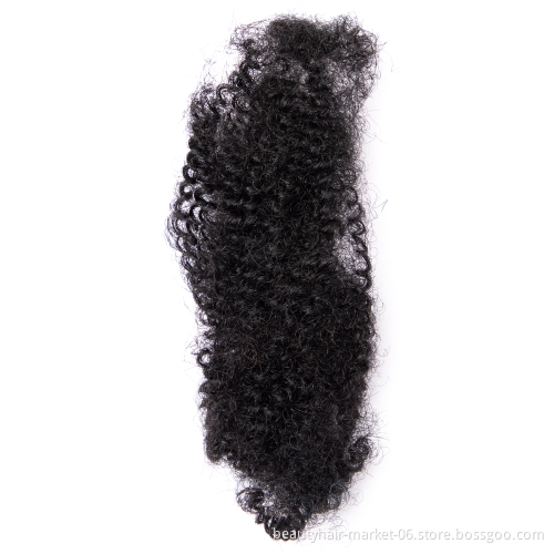 BLT drop shipping afro kinky hair bulk 100% human hair wholesale afro kinky bulk human hair natural black #1B